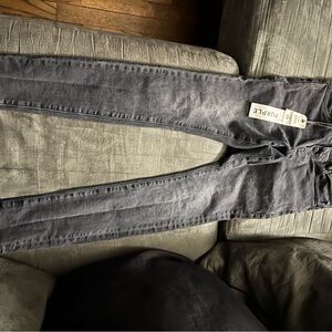 Men's Slim Straight Gray Jeans
